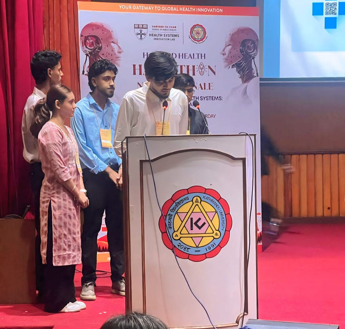 Presenting at Harvard Health Hackathon Nepal